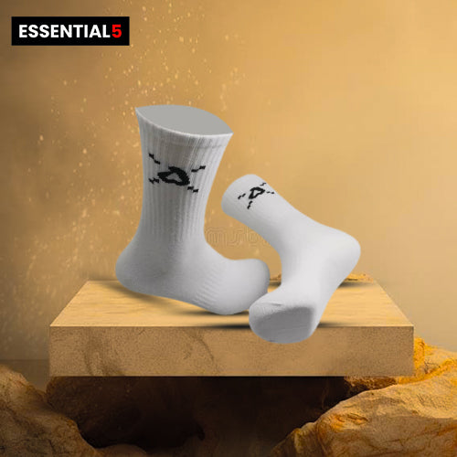 Organic Bamboo Cotton Socks - White