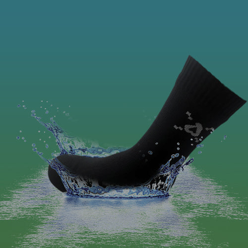 Essential 5 Wudu Socks Single Logo- Waterproof Socks